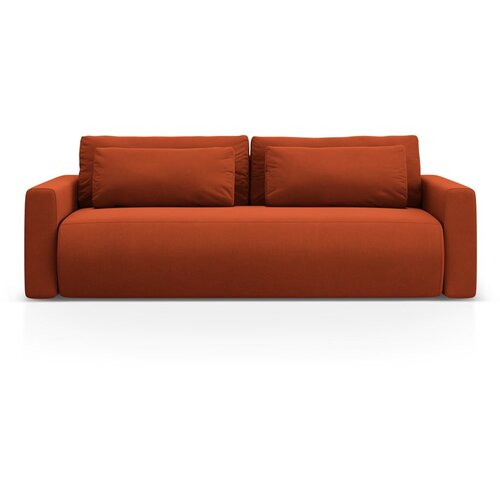 Cosmopolitan Design Ciglasta baršunasti sklopiva/s prostorom za odlaganje sofa 238 cm Belfast – Cijene