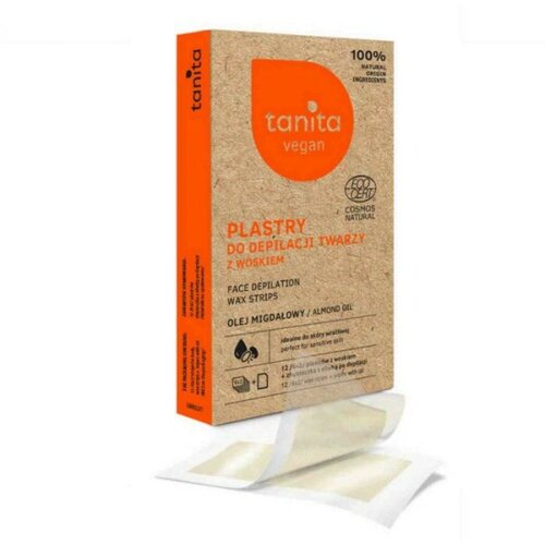 Tanita Trake sa Voskom za Depilaciju Lica Vegan 100% Natural 12 komada - - Kozmo Shop Online Cene
