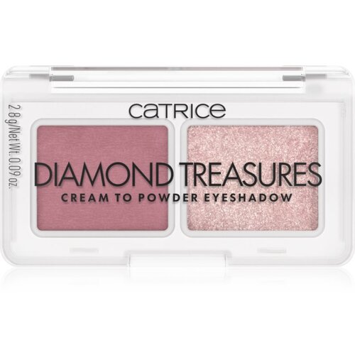 Catrice Diamond Treasures duo senčila za oči odtenek 020 Fairy Dust 2.8 g Slike