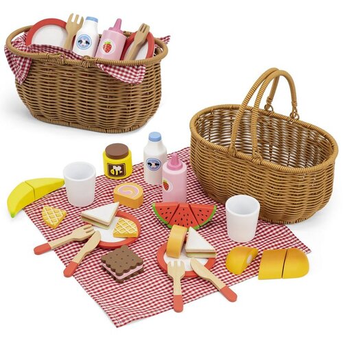Viga drveni piknik set 30 kom. Slike