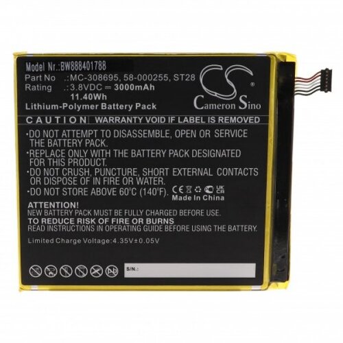 VHBW Baterija za Amazon Kindle Fire HD 10, 3000 mAh Slike