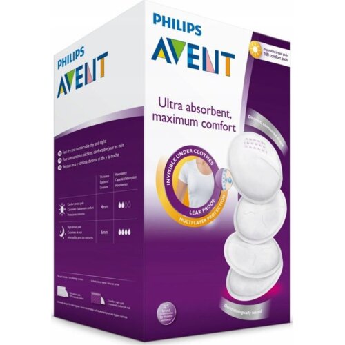 Philips AVENT SCF254/13 dodatak za dojenje 100 kom &amp;Scaron;titnici za dojke Slike