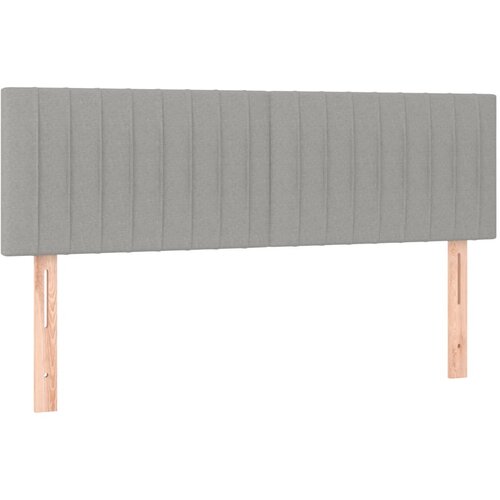 Maison Chic Posteljno vzglavje - Vzglavna omarica 2 kosa svetlo sivo 72x5x78/88 cm blago, (22077883) Cene