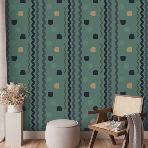  Tapeta - Mint Wave 50x1000 Premium Cene