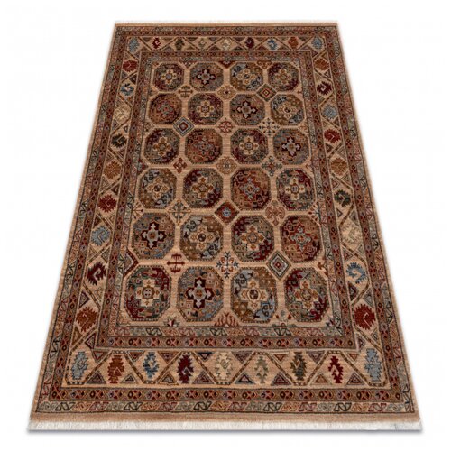 RugsX Volnena preproga KESHAN Čopki, Okvir, orientalski 7874/53555 bež / oranžna 80x145 cm, (5000176536) Cene