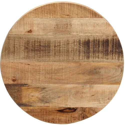 vidaXL Stolna ploča Ø 50x3 8 cm okrugla od masivnog grubog drva manga