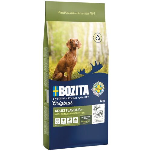 Bozita Original Adult Flavour Plus s severnim jelenom - brez žit - Varčno pakiranje: 2 x 12 kg Cene