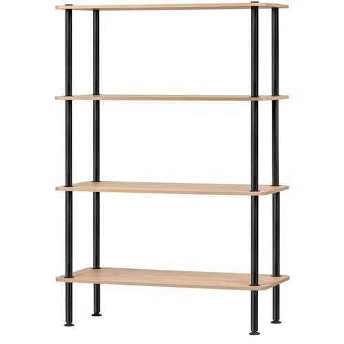 noo.ma Regal v hrastovem dekorju v naravni barvi 80x127x35 cm Teidi &ndash; Cene