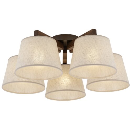 Brilagi plafonski luster latte 5xE27/15W/230V borovina/krem Slike