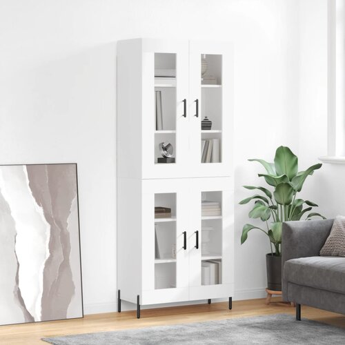  The Living Store Visoka omara bela 69,5x34x180 cm inženirski les - Visoka Omara, (21442073) Slike