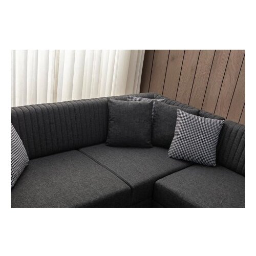 Atelier Del Sofa ugaona garnitura west right anthracite Slike