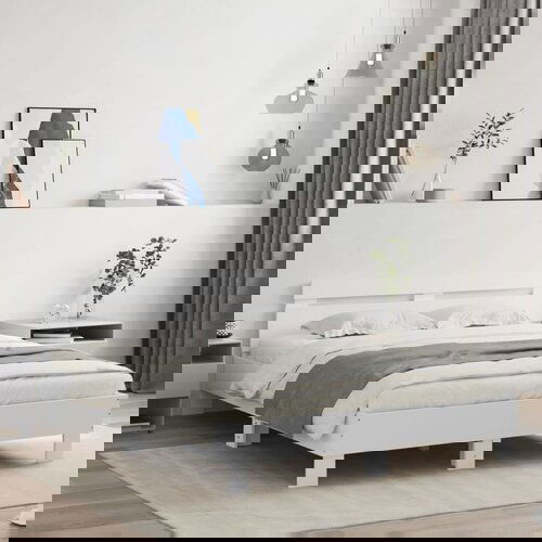 Furnova Posteljni okvir z vzglavjem in LED bel 150x200 cm, (21940463) Slike