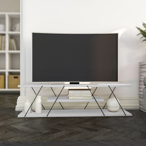 Hanah home Hanah Kućna TV komoda Canaz v2, 120x33x33 cm, Bijela Cene