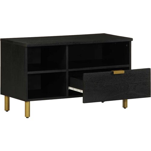 Maison Chic TV omarica - TV enota - Televizijska omarica črna 80x33x46 cm iz umetnega lesa, (21701846) Cene