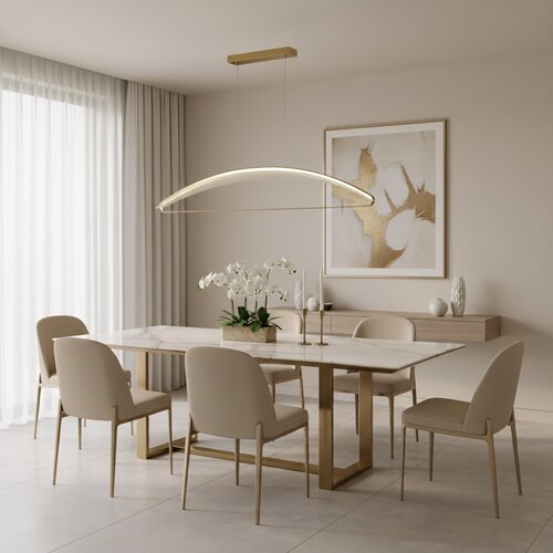 Toolight Viseća LED lampa G124-CP GOLD Slike