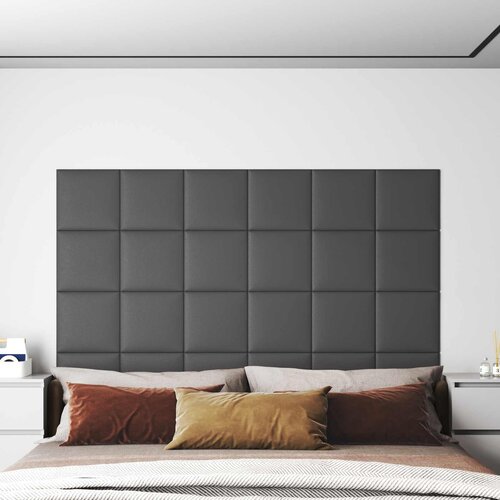  Zidna uzglavlja 12 pcs Sivi 30 x 30 cm tkanina Cene