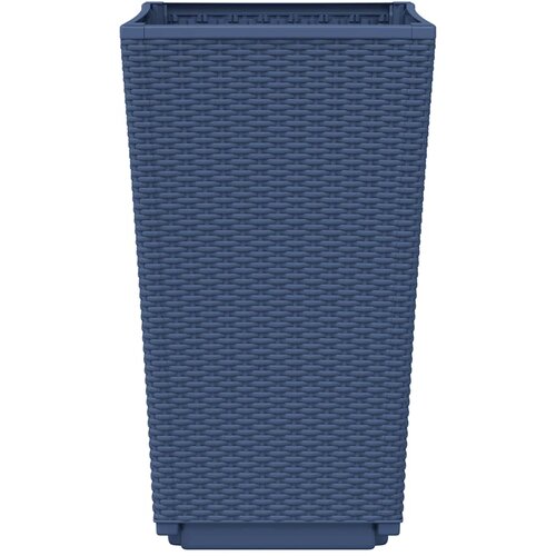  Vrtne sadilice 4 kom plava siva 32,5 x 32,5 x 57 cm PP Slike