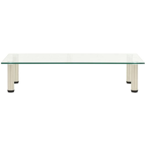 Maison Chic TV stojalo - TV omarica - Televizijska omarica prozorno 80x35x17 cm kaljeno steklo, (21700229) Slike