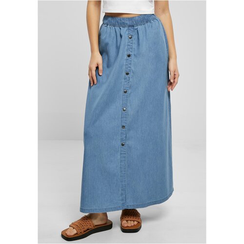 UC Ladies Ladies Long Wide Light Denim Skirt skyblue washed Cene