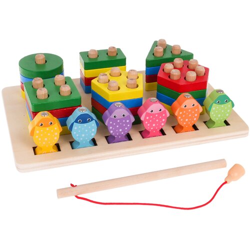  Wooden Puzzle + Fishing Slike