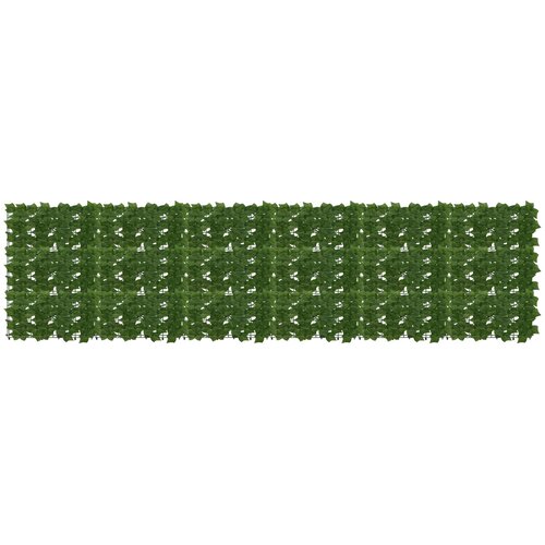  Zaslon za balkon s li&scaron;ćem Zelena 300 x 75 cm Cene