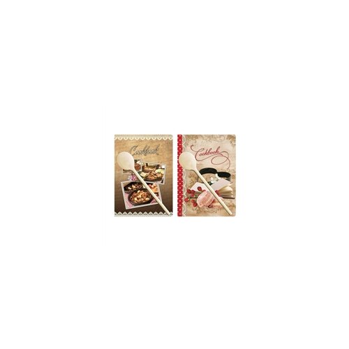  Biježnica Cookbook B5, s drvenom kuhačom Slike