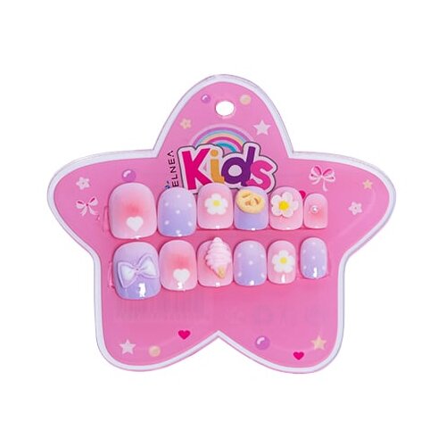 VELNEA KIDS samolepljivi nokti roze sladoled 12kom Slike