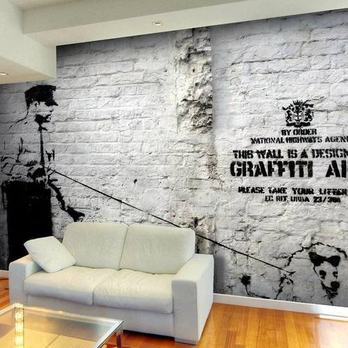  tapeta - Banksy - Graffiti Area 100x70