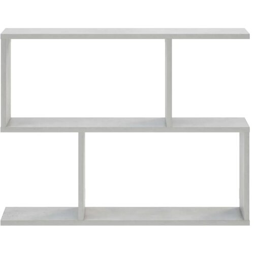  Zidna polica Betonska siva 72 x 17 x 55.5 cm prerađeno drvo - Betonska siva 2 odjeljka Slike