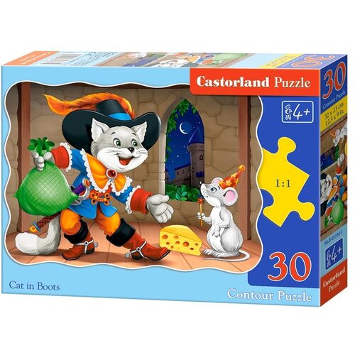 Puzzle Uganka Obuti maček (30 kosov) Cene