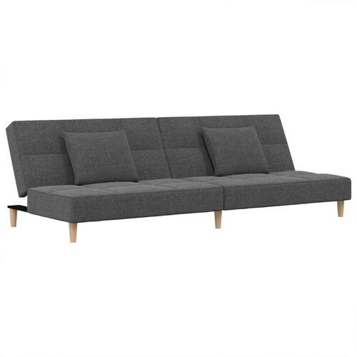 Maison Chic kavč - Sofa - Kanape dvosed z ležiščem in dvema blazinama svetlo sivo blago, (21727559) Cene