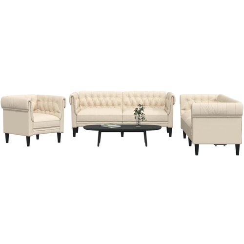 vidaXL 3-dijelni set sofa krem od mikrovlakana Cijene