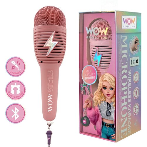  Bežični karaoke mikrofon WOW Generation sa snimačem zvuka Slike