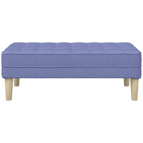  Klupa s jastukom Traper plava 113 x 57 x 39 cm tkanina Slike