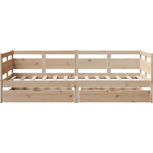 vidaXL Dnevna postelja s predali 80x200cm trdna borovina Cene