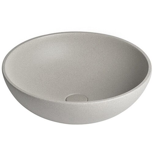 Sapho Svijetlo sivi betonski okrugao umivaonik &amp;oslash; 44 cm Turf &amp;ndash; Slike