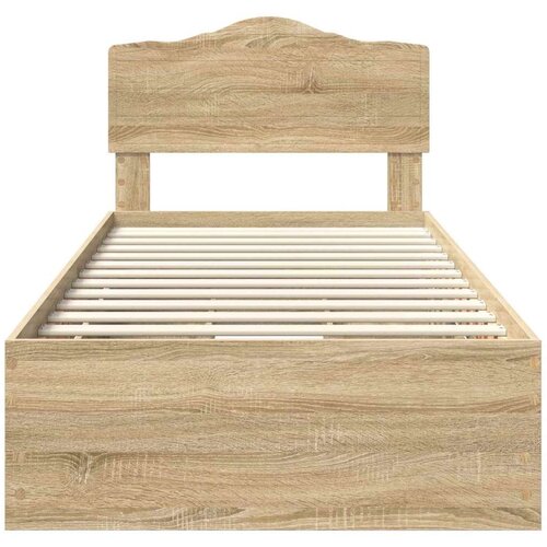  Okvir za krevet Sonoma hrast 75 x 190 cm Inženjersko Drvo - sonoma hrast 75 x 190 cm Slike