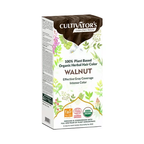 CULTIVATOR'S Organic Herbal Hair Color Walnut