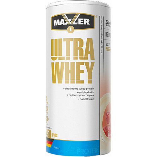 MAXLER Ultra Whey protein Milkšejk jagoda 450g Slike