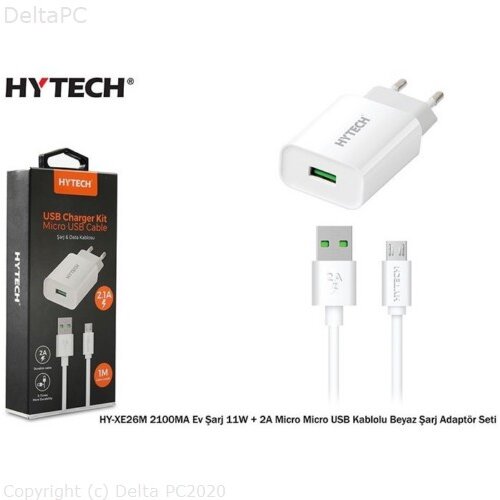Univerzalni punjac sa micro USB kablom HY-XE26M 11W bijeli Slike
