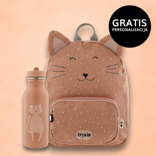 Trixie dječji ruksak + bočica 500 ml mrs. cat Cijene