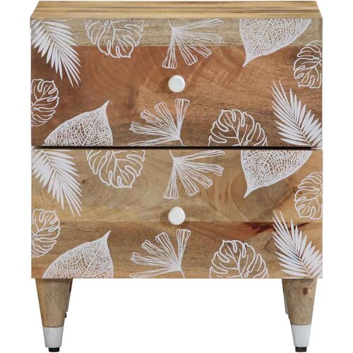 Maison Chic Nočna omarica - Nočna miza 40x33,5x46 cm masivni les Mango, (21688935) Slike
