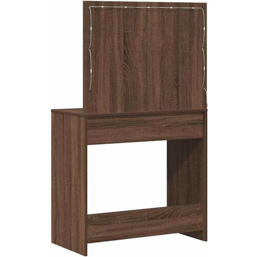  Toaletni stol Smeđi hrast 78,5 x 41 x 135 cm Konstruirano drvo Slike
