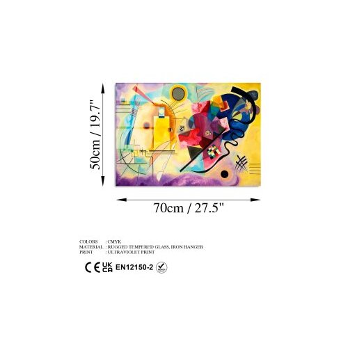 Wallxpert Slika od kaljenog stakla 50x70cm Slike