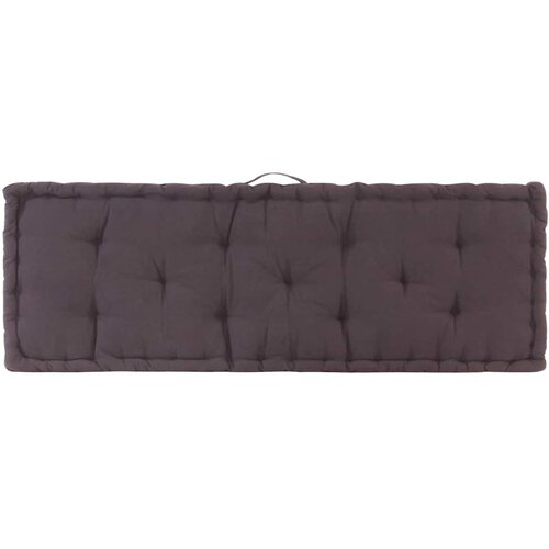  Paletni podni jastuk pamučni 120 x 40 x 7 cm antracit Slike