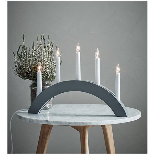 Marksl&amp;ouml;jd sivi svijećnjak Alte, duljine 40 cm Slike