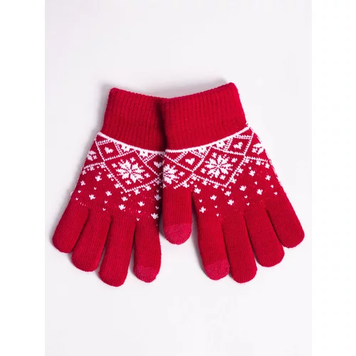 Yoclub Kids's Girl's Five-Finger Touchscreen Gloves -0019G-AA5C-003