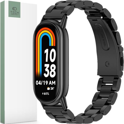 TECH-PROTECT NERJAVEČI PAS ZA XIAOMI SMART BAND 8 / 8 NFC ČRN, (22069432) Slike