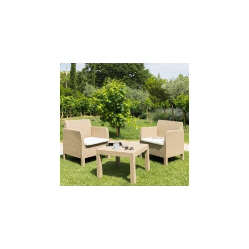  Garnitura baštenska matilde cappuccino set (2 fotelje i sto) Cene