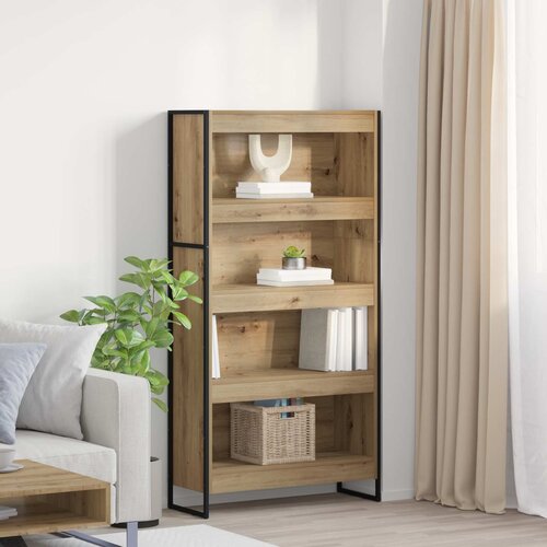 Ormarić za knjige 2 pcs Umjetnička hrastovina 80 x 30 x 155 cm Cene